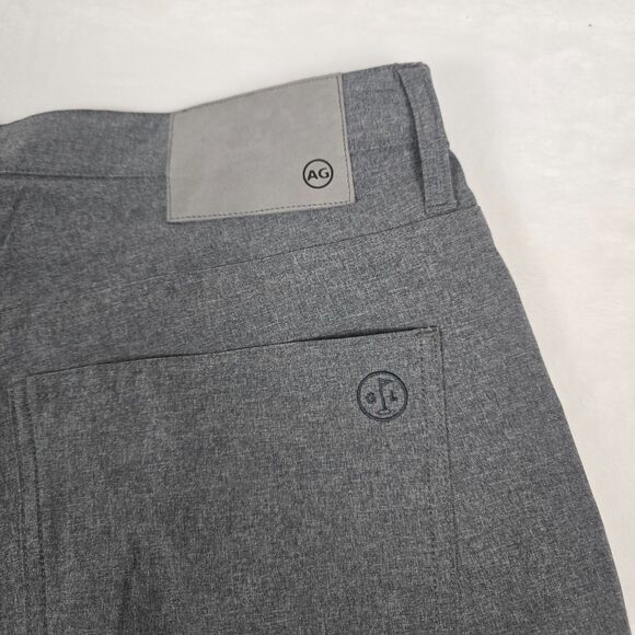 AG Green Label Men’s Gray Pants Nylon-Blend Size 32 Straight-Leg Stretch - Picture 5 of 11